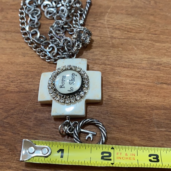 “Born to Shop” bracelet vintage bracelet cross - Picture 12 of 16